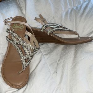 New sparkly wedge Sandals